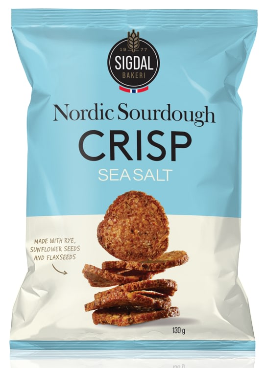 Product Image for Nordic Sourdough Crisp Sea Salt 130g Sigdal