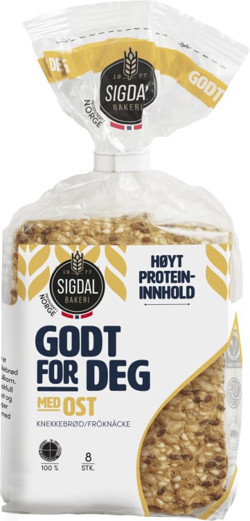 Product Image for Knekkebrød Godt for Deg Ost 190g Sigdal