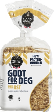 Knekkebrød Godt for Deg Ost 190g Sigdal