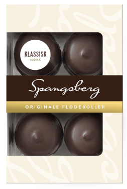 Flødeboller Klassis Mørk 124g Spangsberg