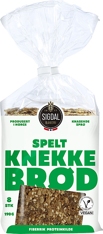 Speltknekkebrød 190g Sigdal
