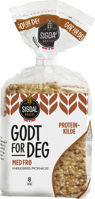 Knekkebrød Frø 190g Sigdal