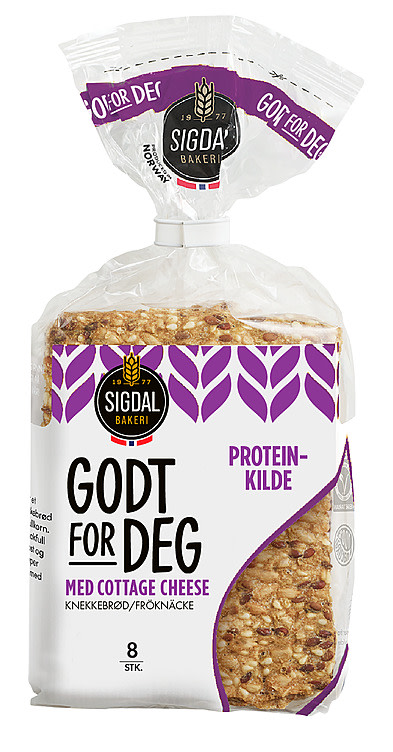 Knekkebrød Cottage Cheese 190g Sigdal