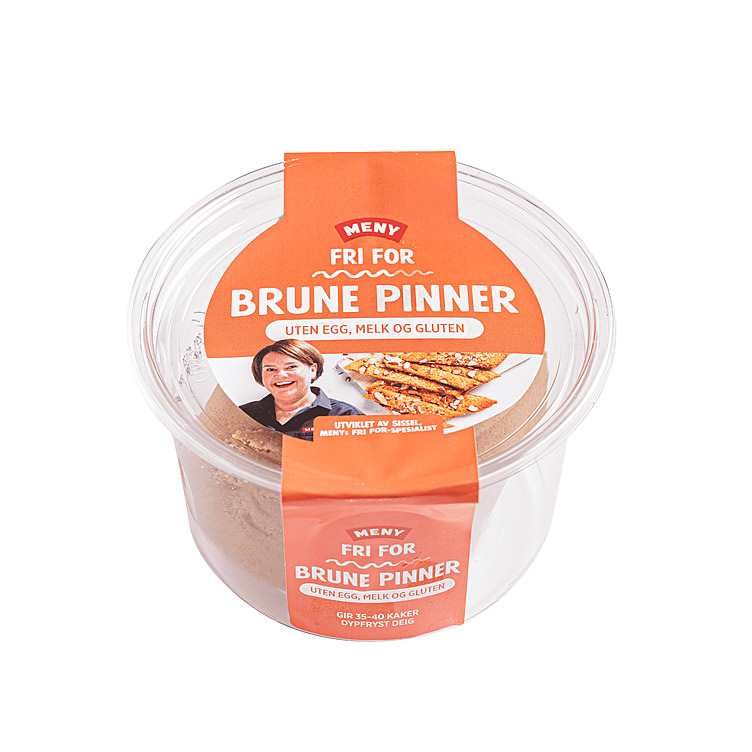 Brune Pinner Deig Fri for Fryst 400g Meny
