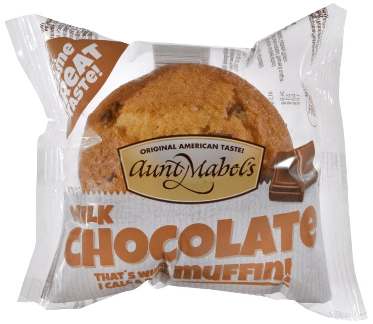 Product Image for Muffins Milk Chocolate 95g Aunt Mabels