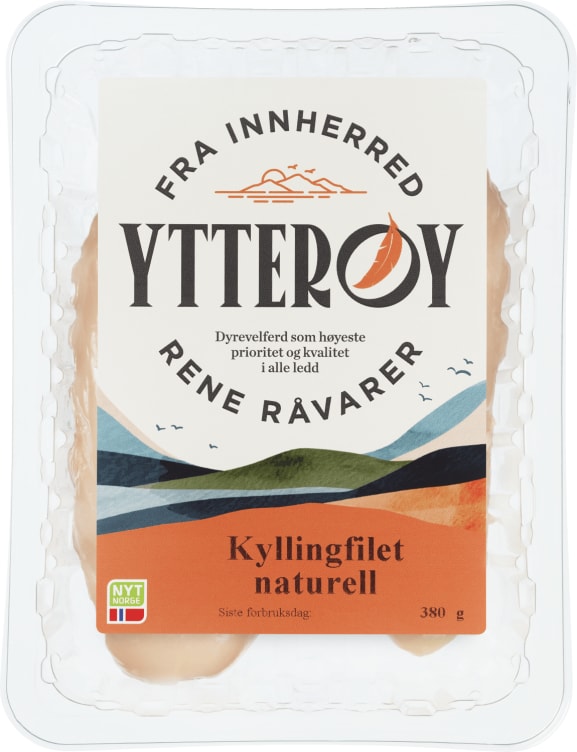 Kyllingfilet Naturell 380g Ytterøy