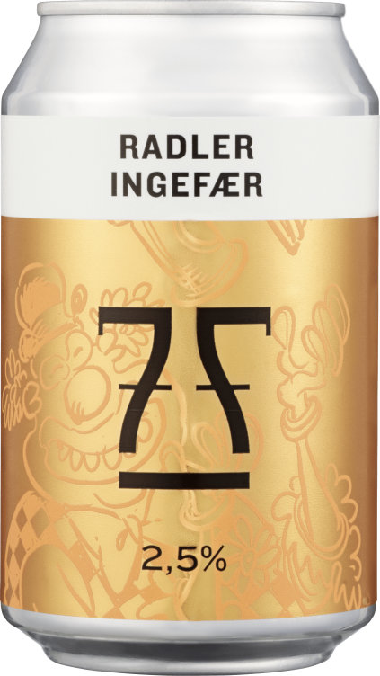 Radler Ingefær 0,33l boks 7 Fjell Bryggeri