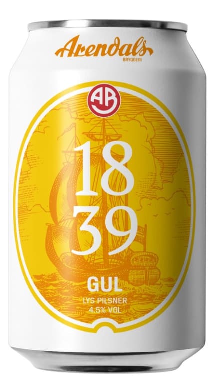 Arendals 1839 Gul 0,33l boks