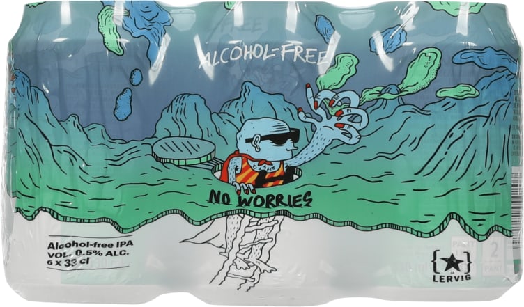 No Worries 0,33l 6bx Al.Fri Pale Ale Lervig