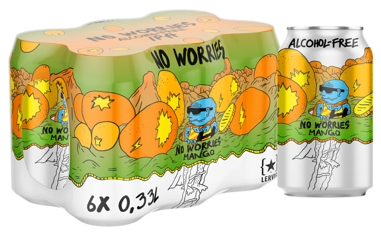No Worries Mango 0,33lx6 boks Lervig
