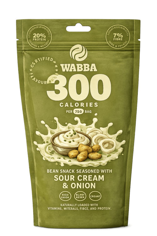 Wabba Bean Sour Cream & Onion 75g