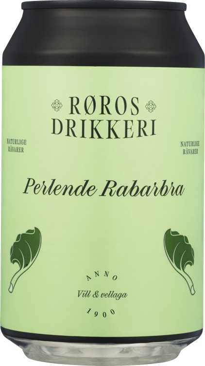 Product Image for Perlende Rabarbra 0,33l boks Røros Mineralvann