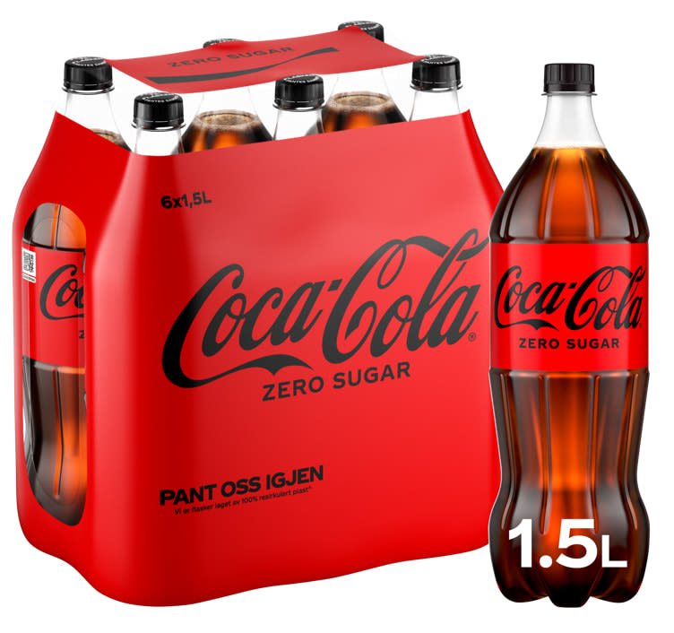 Coca-Cola Zero 1,5lx6 flaske