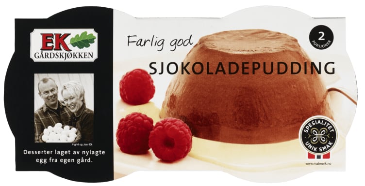 Sjokoladepudding 2x170g Ek