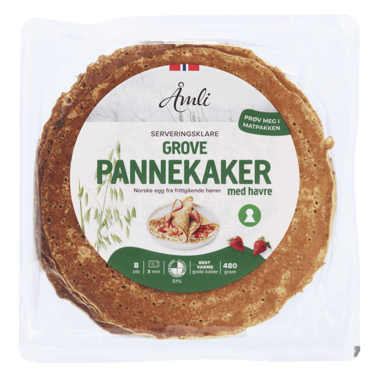 Pannekaker Grove Stekte 480g Åmli