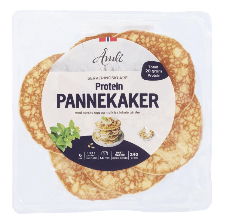 Proteinpannekaker Stekte 240g Åmli