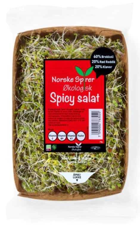 Bilde av Spirer 75g Spicy Salatmiks Øko