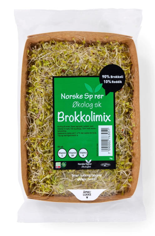 Brokkolimix Økologisk 75g pris