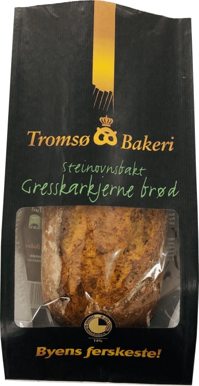Gresskarbrød Steinbakt 600g Tromsø Bakeri