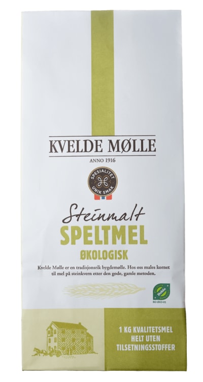 Bilde av Speltmel Siktet Økologisk 1kg Kvelde Mølle