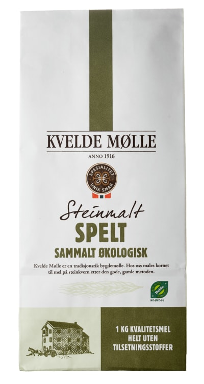 Speltmel Sammalt Økologisk 1kg Kvelde Mølle