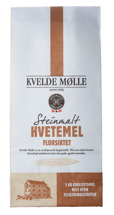 Bilde av Hvetemel Florsiktet 1kg Kvelde Mølle