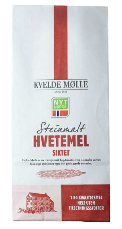 Hvetemel Steinmalt 1kg Kvelde Mølle