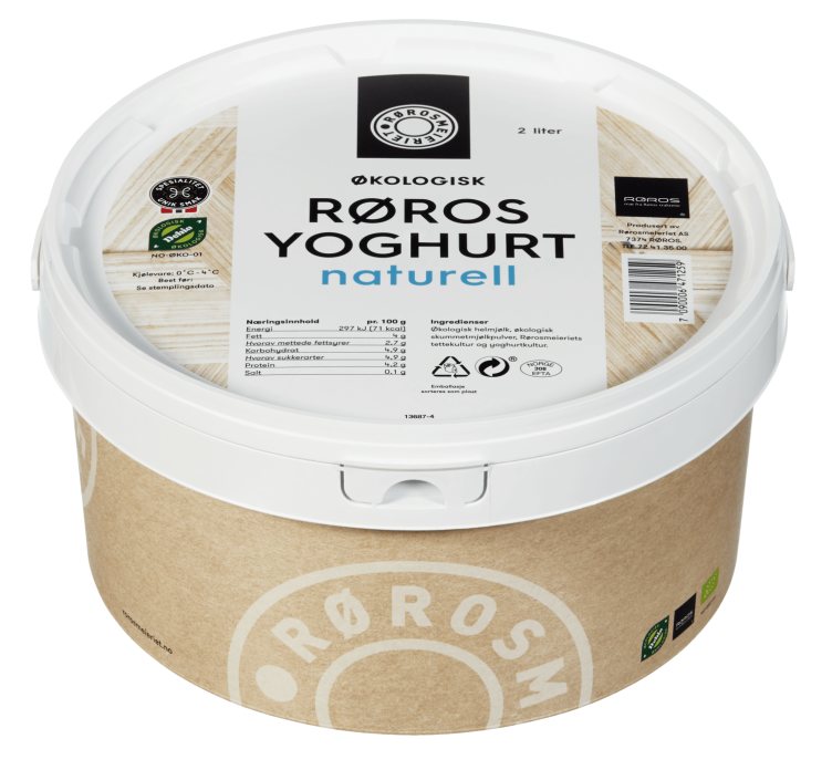 Yoghurt Naturell 2l Rørosmeieriet