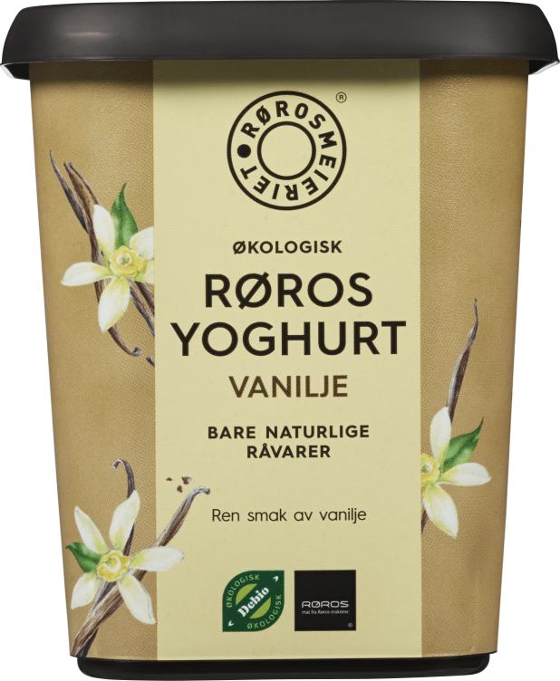 Røros Yoghurt Vanilje Økol. 500g Rørosmeieriet