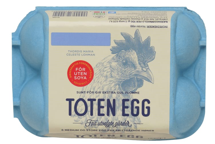 Egg Soyafri M/L 6stk Toten