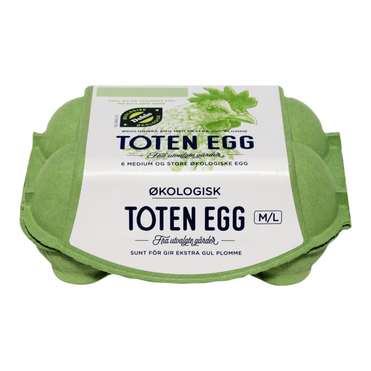 Egg Økologisk M/L 6stk 380g Toten Egg