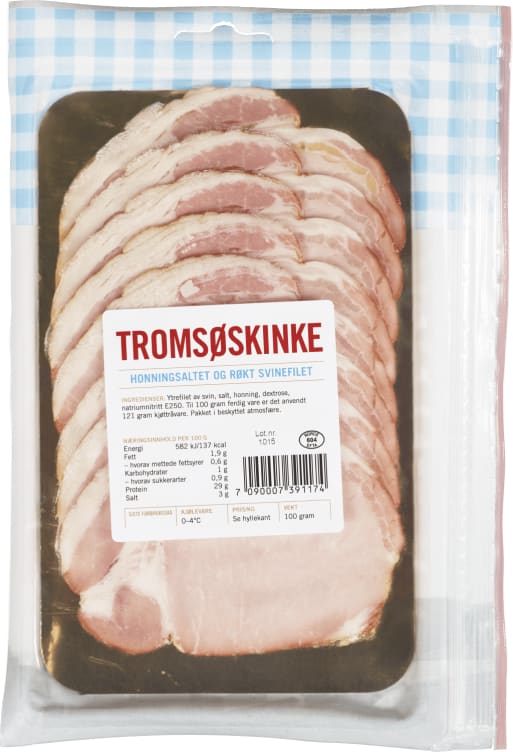 Tromsøskinke skivet 100g M Ziplås Aronmat