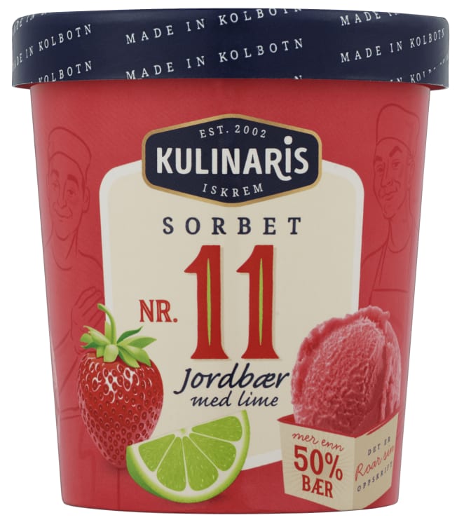 Kulinaris Sorbet Jordbær 0,5l