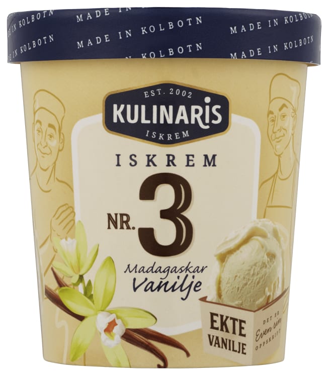 Bilde av Kulinaris Iskrem Vanilje 0,5l