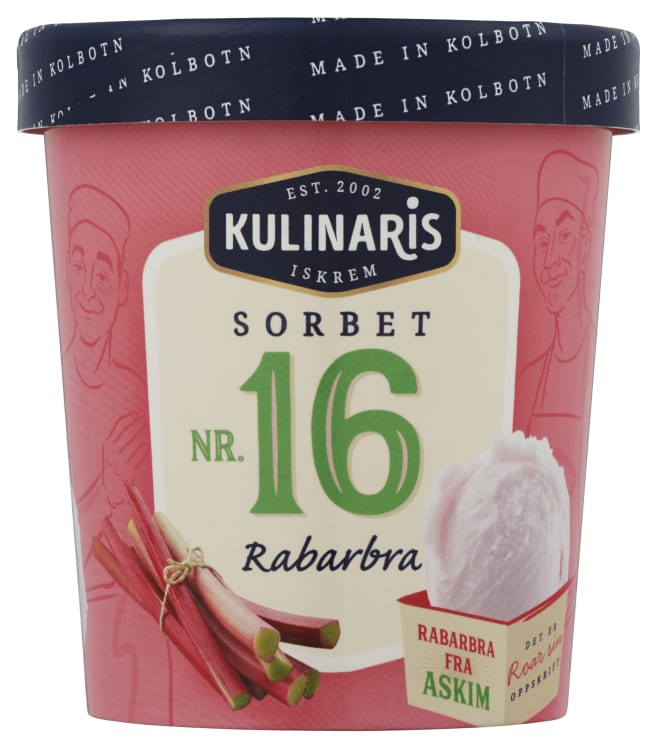 Kulinaris Sorbet Rabarbra 400g