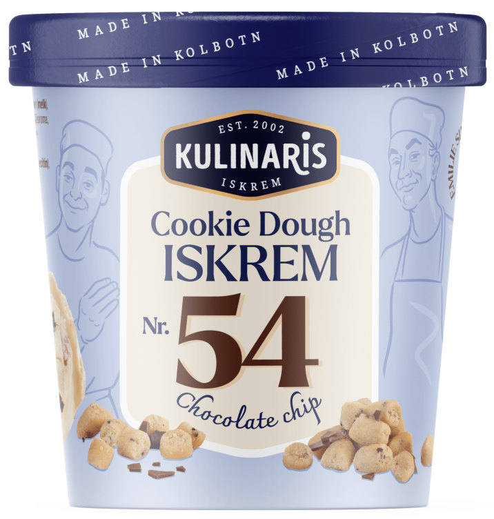 Cookie Dough Iskrem 0,5l Kulinaris
