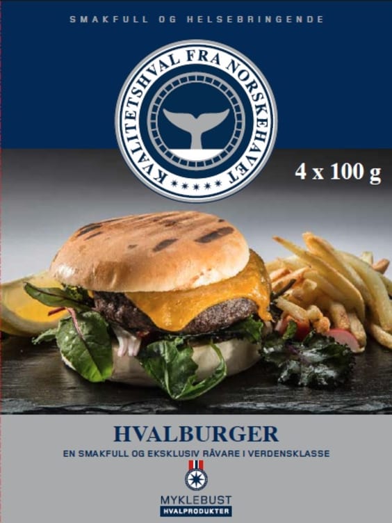 Hvalburger 4x100g Myklebust