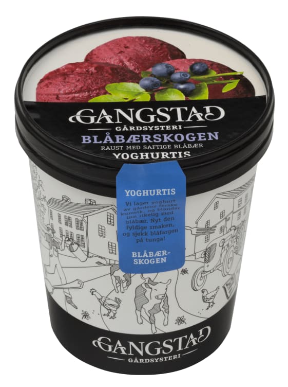 Gangstad Yoghurtis Blåbærskogen 0,5l