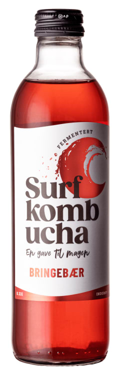 Bilde av Surf Kombucha Bringebær 0,33l flaske