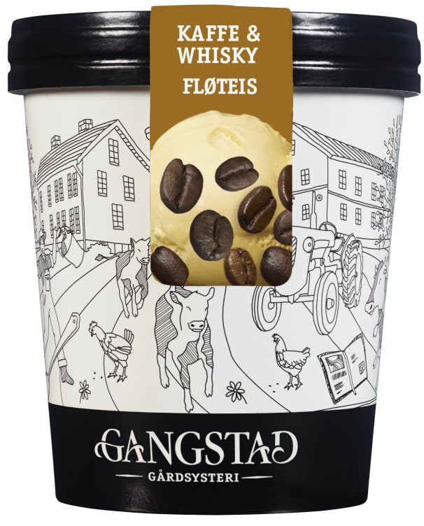Gangstad Fløteis Kaffe&Whisky 0,5l