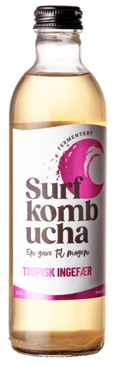 Surf Kombucha Tropisk Ingefær Økol 0,33l flaske