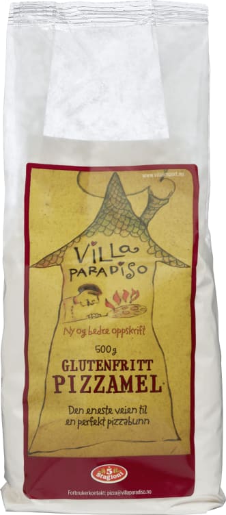 Pizzamel glutenfri 500g Paradiso