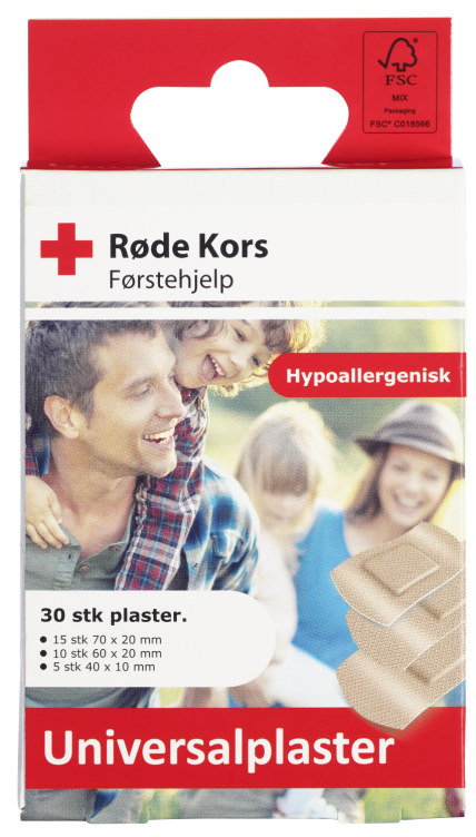Product Image for Universalplaster 30stk Røde Kors Førstehjelp