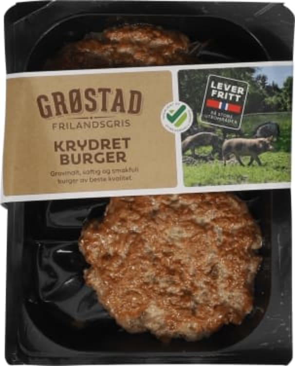 Grøstadburger Krydret 250g Grøstad