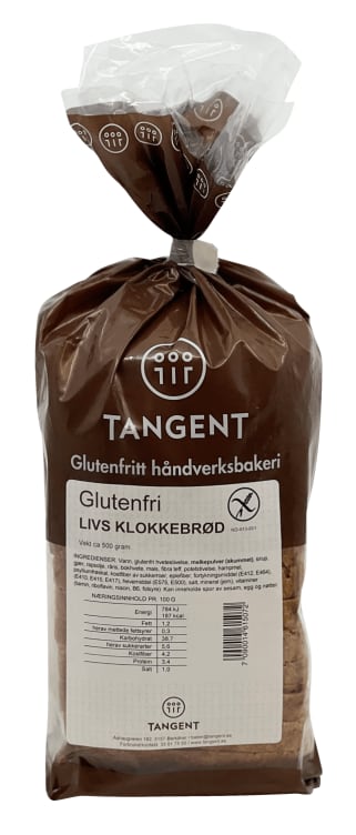 Livs Klokkebrød Skåret glutenfri 500g Tangent