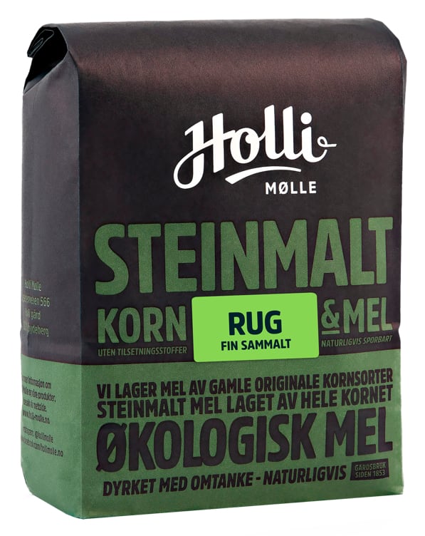 Rugmel Sammalt Fin Økologisk 1kg Holli Mølle