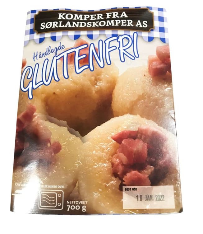 Komper glutenfri 2stk 700g Sørlandskomper