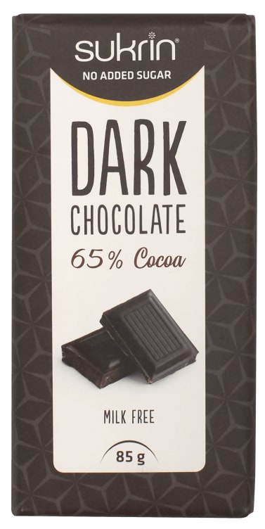 Dark Chocolate u/Sukker 85g Sukrin