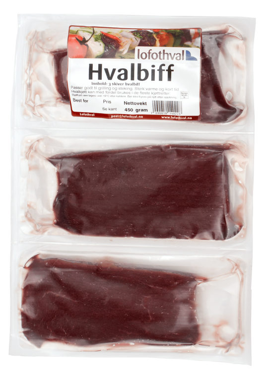 Hvalbiff 450g Lofothval