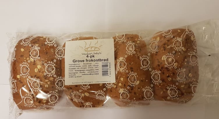 Bilde av Frokostbrød Grove 4stk 350g Sandnes Bakeri